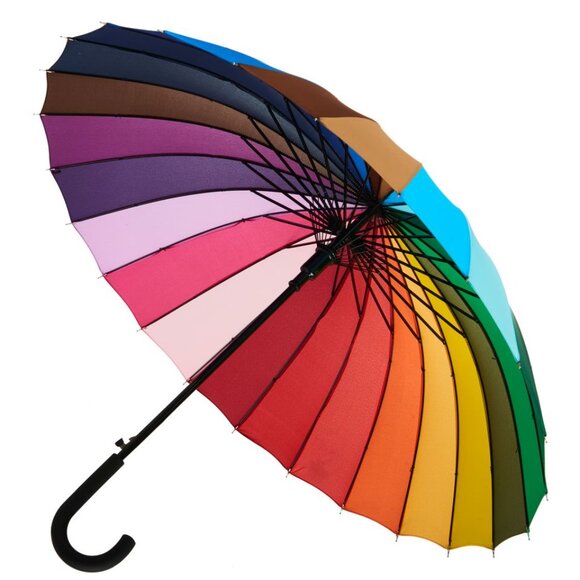 Variety To Go Rainbow Umbrella, Rainbow Umbrella Large, Compact, Windproof, Auto - Picture 2 of 10